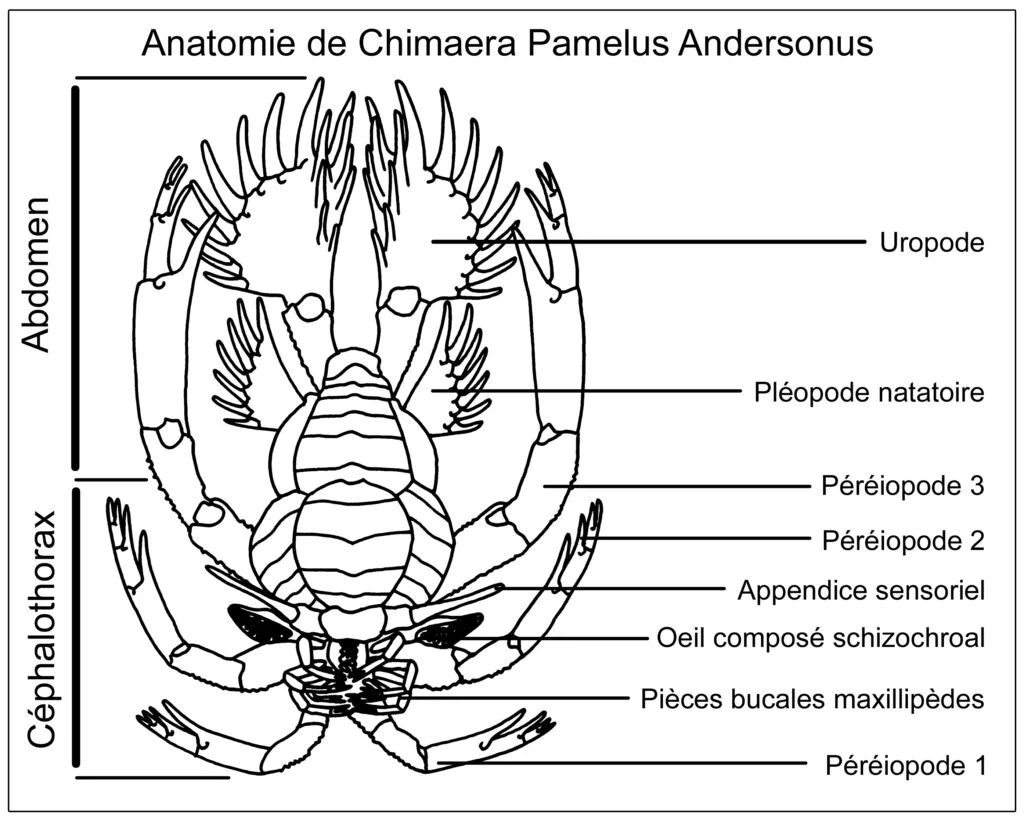 Anatomie de la chimère Pamelus Andersonus.